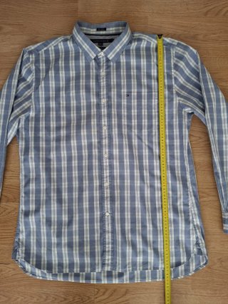 Camisa Tommy Hilfiger cuadros azul hombre