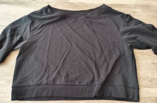 Sudadera negra algodón Talla XL