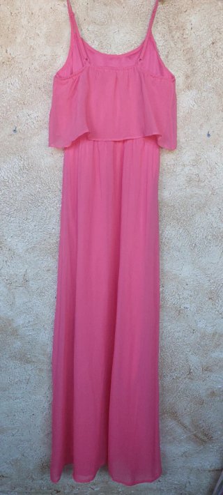 Vestido largo rosa