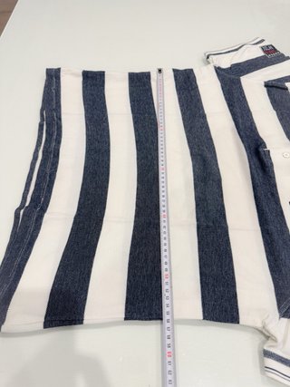 Polo Helly Hansen Rayas Azul y Blanco Talla L