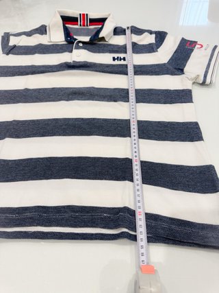 Polo Helly Hansen Rayas Azul y Blanco Talla L