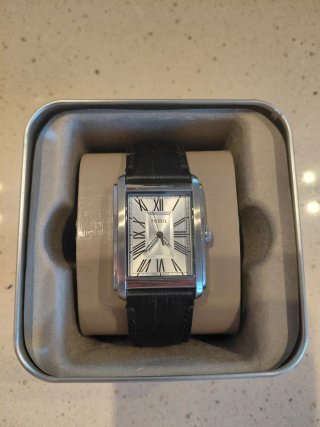 Reloj Fossil hombre con Correa de Piel Negra