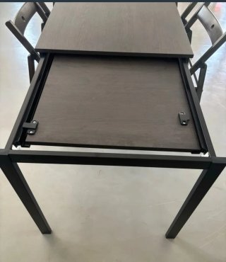 Mesa comedor extensible 120-180cm 5usos-nueva