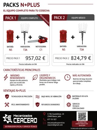 NUEVA MAQUINARIA N+PLUS A BATERÍA