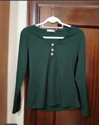 Camiseta Manga Larga Verde Lemon Talla S