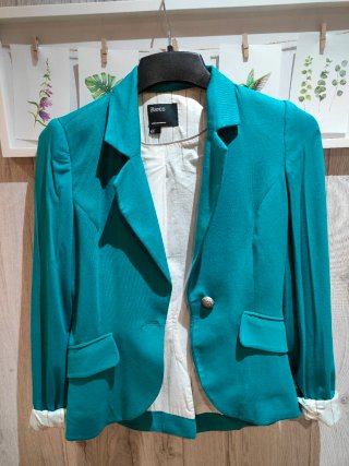 Conjunto Blazer y Vestido Blanco Talla