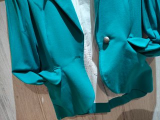 Conjunto Blazer y Vestido Blanco Talla