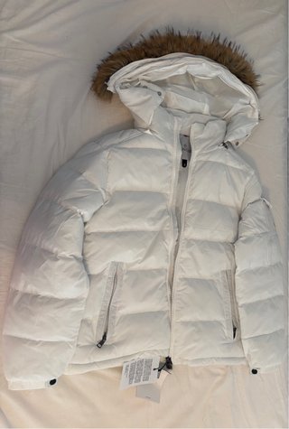 Chaqueta Moncler Blanca Talla S