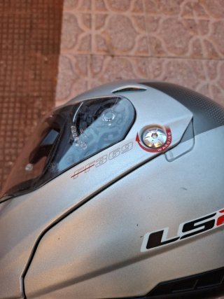 Casco Moto LS2 Plata