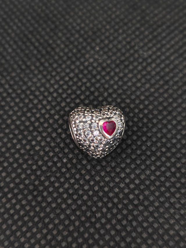Charm plata 925 Corazón Piedra Pandora051-03-00732