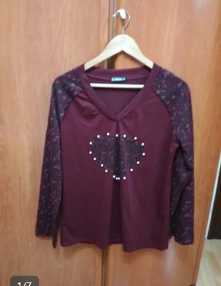 Camiseta Sheilay Manga Larga Talla L