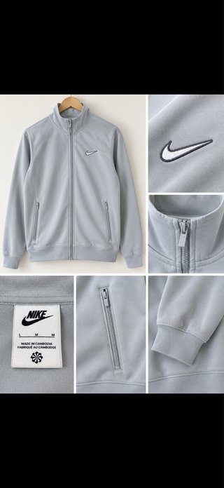 Chaqueta deportiva Nike gris claro Talla M