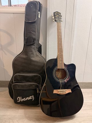 Guitarra Acústica Ibanez 4/4 V72ECE-BK+Accesorios.