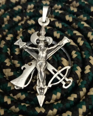 Cruz Plata 925 Cristo Legión Española
