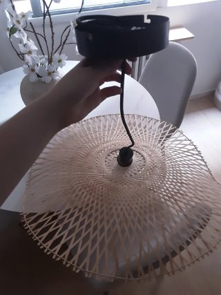 Lámpara de Techo de Ratán Natural