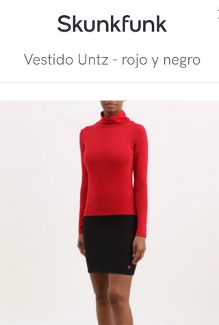 Chollo!! Vestido Skunkfunk Untz rojo y negro