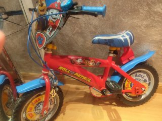 Bicicleta Patrulla Canina Roja