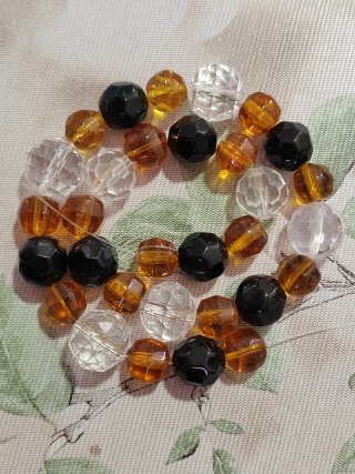 31 cuentas de cristal facetado mix abalorios