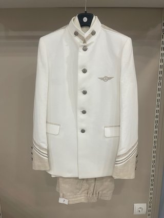 Traje Almirante Niño Comunión Beige/Blanco Talla14