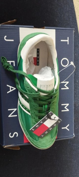 Zapatillas Tommy Jeans Verdes y Blancas