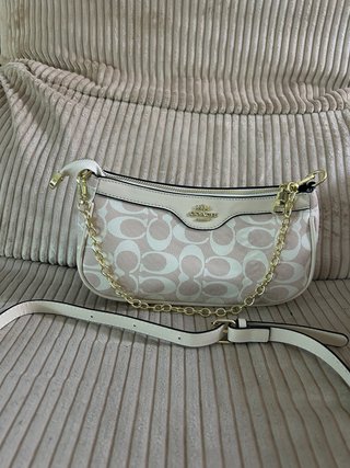 Bolso Coach Beige y Blanco