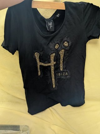 Camiseta Hi Ibiza Negra Talla M