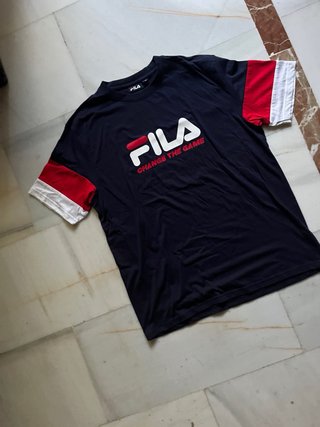 Camiseta Fila Azul y Roja