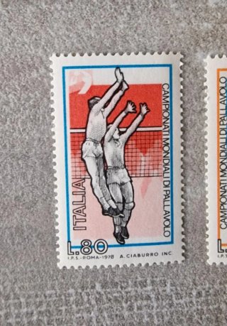 Serie francobolli Italia Pallavolo 1978