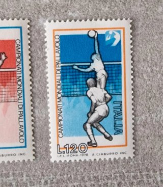 Serie francobolli Italia Pallavolo 1978