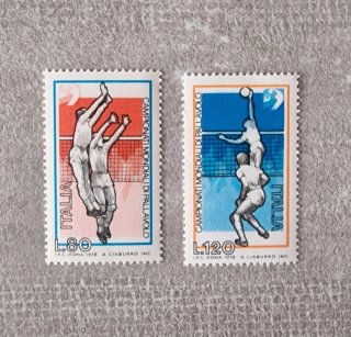 Serie francobolli Italia Pallavolo 1978