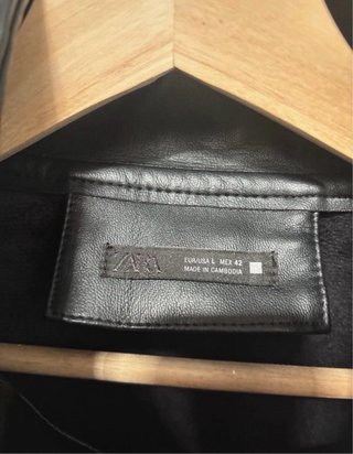 Chaqueta de cuero Zara