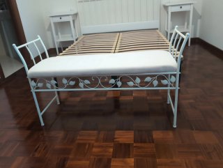 Conjunto Dormitorio Blanco Estilo Clásico