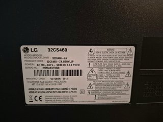 Televisión LG 32 pulgadas modelo 32CS460