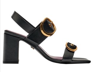 Sandalias de Piel Zara con Tacón Ancho