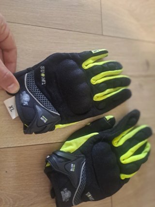 Guantes de moto Suomy XL negros y amarillos