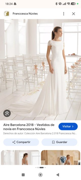 Vestido de Novia Aire Barcelona Talla 44