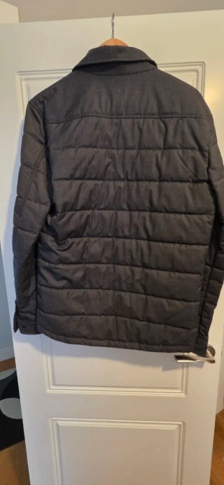 Sobrecamisa acolchada gris hombre