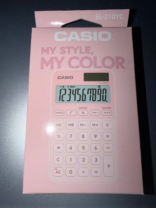 Calculadora pequeña Casio SL-310YC Rosa pastel