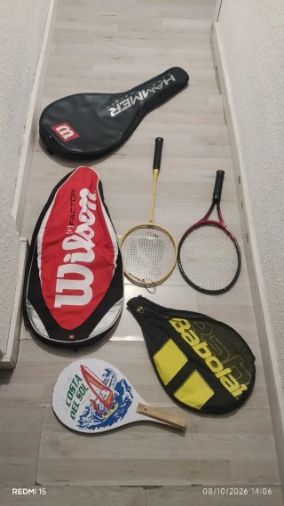 Set de 4 Raquetas con Fundas