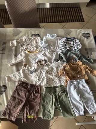 Set di 12 capi abbigliamento neonato 56 cm