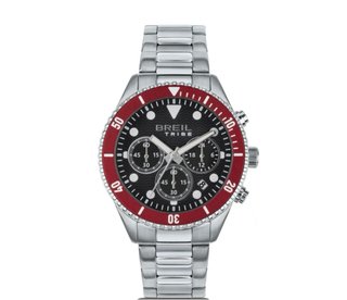Reloj Breil Tribe Plateado y Rojo
