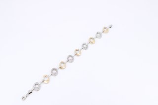 Pulsera Eslabones Plata 925 Oro