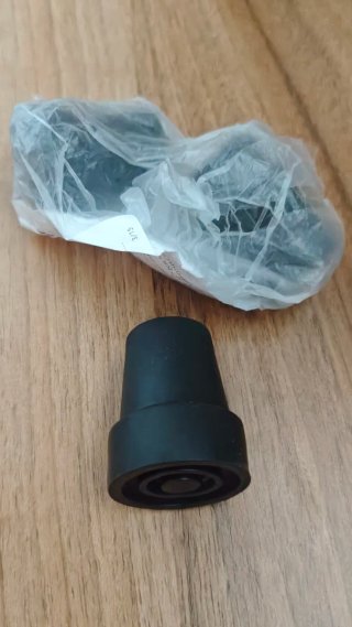 Tapas de goma para bastón antideslizantes 19mm