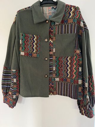 Chaqueta Boho Étnica Oversize