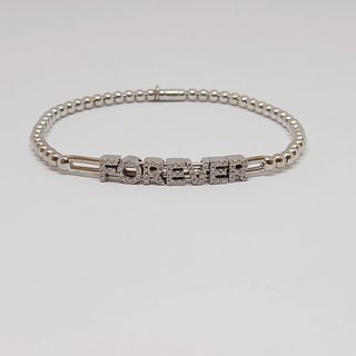 Pulsera Rabat Forever Oro Blanco 18k y Brillantes