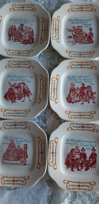 Platos vintage decorativos para postres