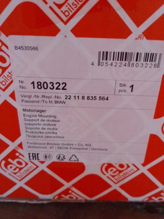Soporte de motor FEBI Bilstein 180322 BMW MINI