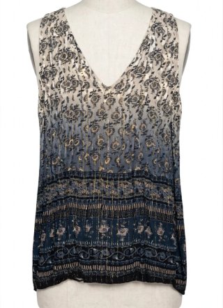 Top Kookaï Talla 36 Boho Ibiza Lurex Degradado