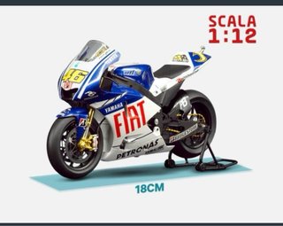 Moto Yamaha YZR-M1 GP 2009 Rossi 1:12