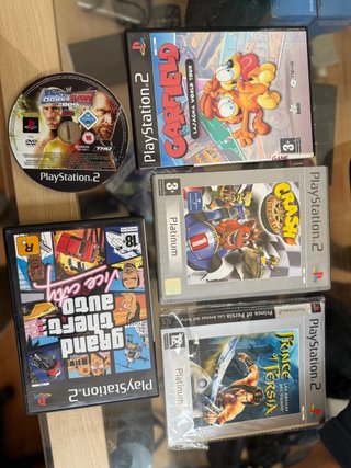 Lote 5 Juegos PS2 GTA Vice City Prince of Persia C